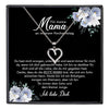 22Feels® Mutter des Bräutigams Geschenk von Sohn Silber 925/000 Herz Halskette Karte Frauen Schmuck Hochzeit Meine Mama Damen Collier 23 Steinen-Schmuck mit Botschaftskarte - Herz21-22Feels