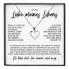 22Feels® Ich Liebe Dich Frauen Geschenk Silber 925/000 Schmuck "Meines Lebens" Ehefrau Freundin Herz Halskette Valentinstag Hochzeitstag Jahrestag-Schmuck mit Botschaftskarte - Herz21-22Feels