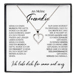 22Feels® Freundin Geschenk Silber Ich Liebe Dich Schmuck Frauen Silber 925/000 Herz Halskette Valentinstag Jahrestag Damen Collier Liebesbeweis-Schmuck mit Botschaftskarte - Herz21-22Feels