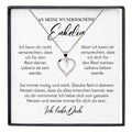 22Feels® Wunderschöne Enkelin Geschenk Silber 925/000 Herz Halskette mit Karte Mädchen Frauen Schmuck Enkelkind Geburtstag Damen Weihnachten Firmung Konfirmation-Schmuck mit Botschaftskarte - Herz21-22Feels
