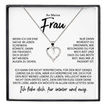 22Feels® Ehefrau Geschenk Ich Liebe Dich Schmuck Silber 925/000 Frauen Herz Halskette Valentinstag Schatz Hochzeitstag Damen Collier Ehejubiläum-Schmuck mit Botschaftskarte - Herz21-22Feels