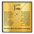22Feels® Ehefrau Geschenk Ich Liebe Dich Schmuck Silber 925/000 Frauen Herz Halskette Valentinstag Schatz Hochzeitstag Damen Collier Ehejubiläum-Schmuck mit Botschaftskarte - Herz21-22Feels