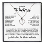 22Feels® Ehefrau Geschenk Ich Liebe Dich Schmuck Silber 925/000 Frauen Herz Halskette Valentinstag Schatz Hochzeitstag Damen Collier Ehejubiläum-Schmuck mit Botschaftskarte - Herz21-22Feels
