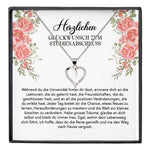 22Feels® Studienabschluss Geschenk Silber 925 Herz Halskette mit Karte Uni Studentin Glückwunsch Frauen Schmuck Bachelor Master Doktortitel Absolvia-Schmuck mit Botschaftskarte - Herz21-22Feels