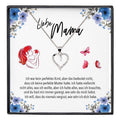 22Feels® Liebe Mama Geschenk Silber 925/000 Herz Halskette Muttertag Frauen Schmuck mit Karte Mutter Geburtstag Weihnachten Damen Collier Eltern-Schmuck mit Botschaftskarte - Herz21-22Feels