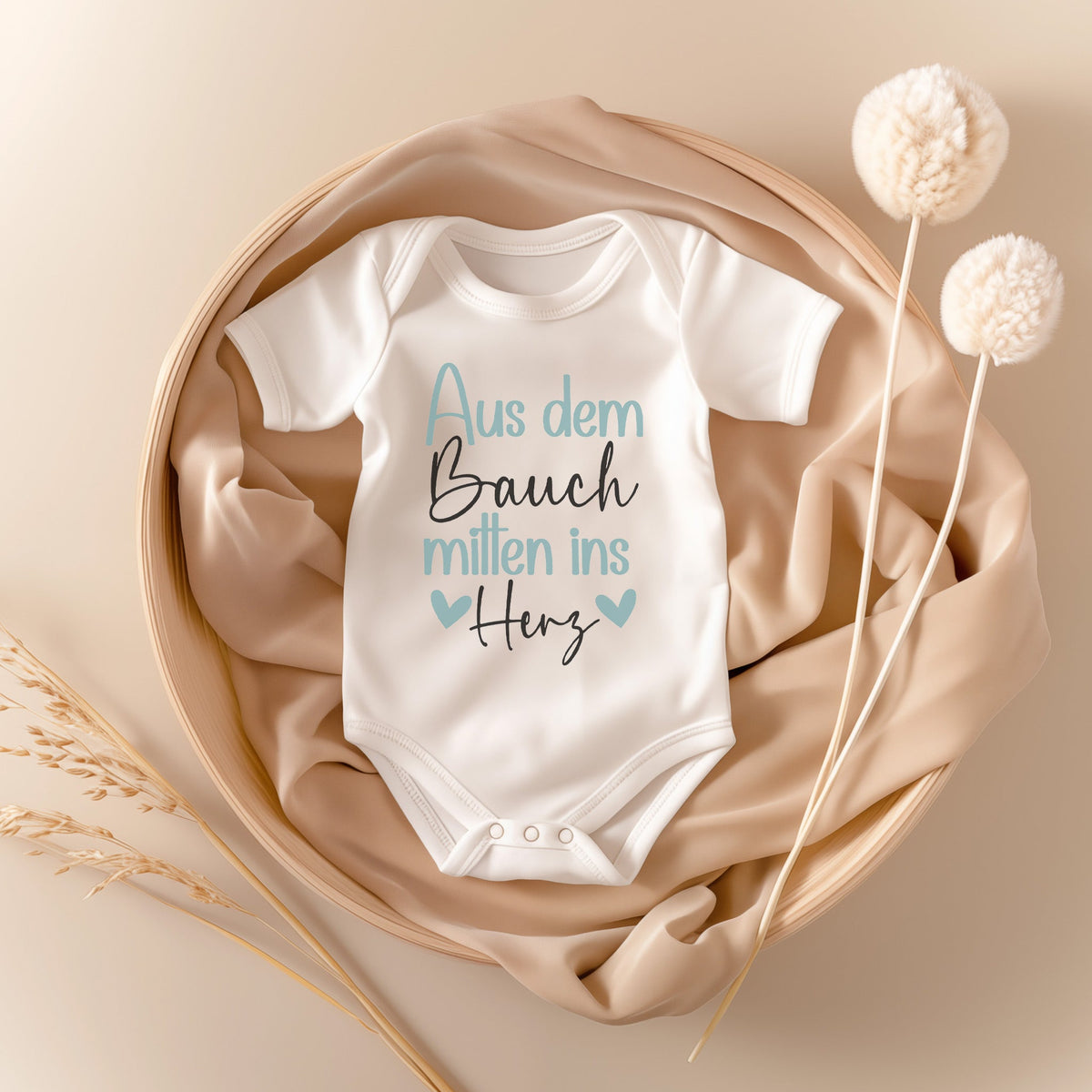 Unisex Babybody Kurzarm BIO-Baumwolle Weiss Strampler Babyparty Geschenk Babshower Schlupfkragen Weicher Einteiler für Neugeborene Babys-Baby Body-22Feels