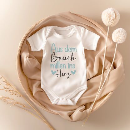 Unisex Babybody Kurzarm BIO-Baumwolle Weiss Strampler Babyparty Geschenk Babshower Schlupfkragen Weicher Einteiler für Neugeborene Babys-Baby Body-22Feels