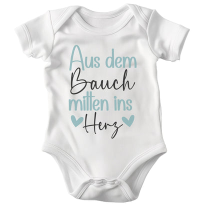 Unisex Babybody Kurzarm BIO-Baumwolle Weiss Strampler Babyparty Geschenk Babshower Schlupfkragen Weicher Einteiler für Neugeborene Babys-Baby Body-22Feels