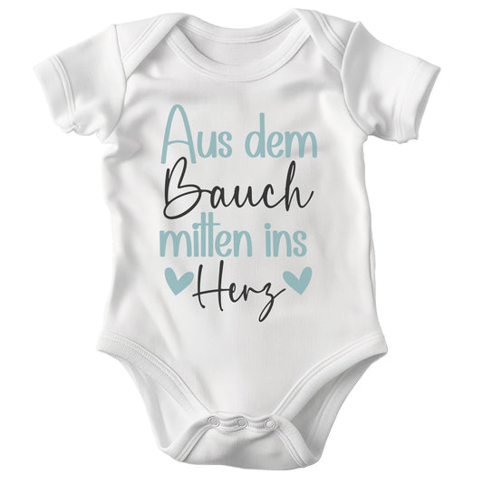 Unisex Babybody Kurzarm BIO-Baumwolle Weiss Strampler Babyparty Geschenk Babshower Schlupfkragen Weicher Einteiler für Neugeborene Babys-Baby Body-22Feels