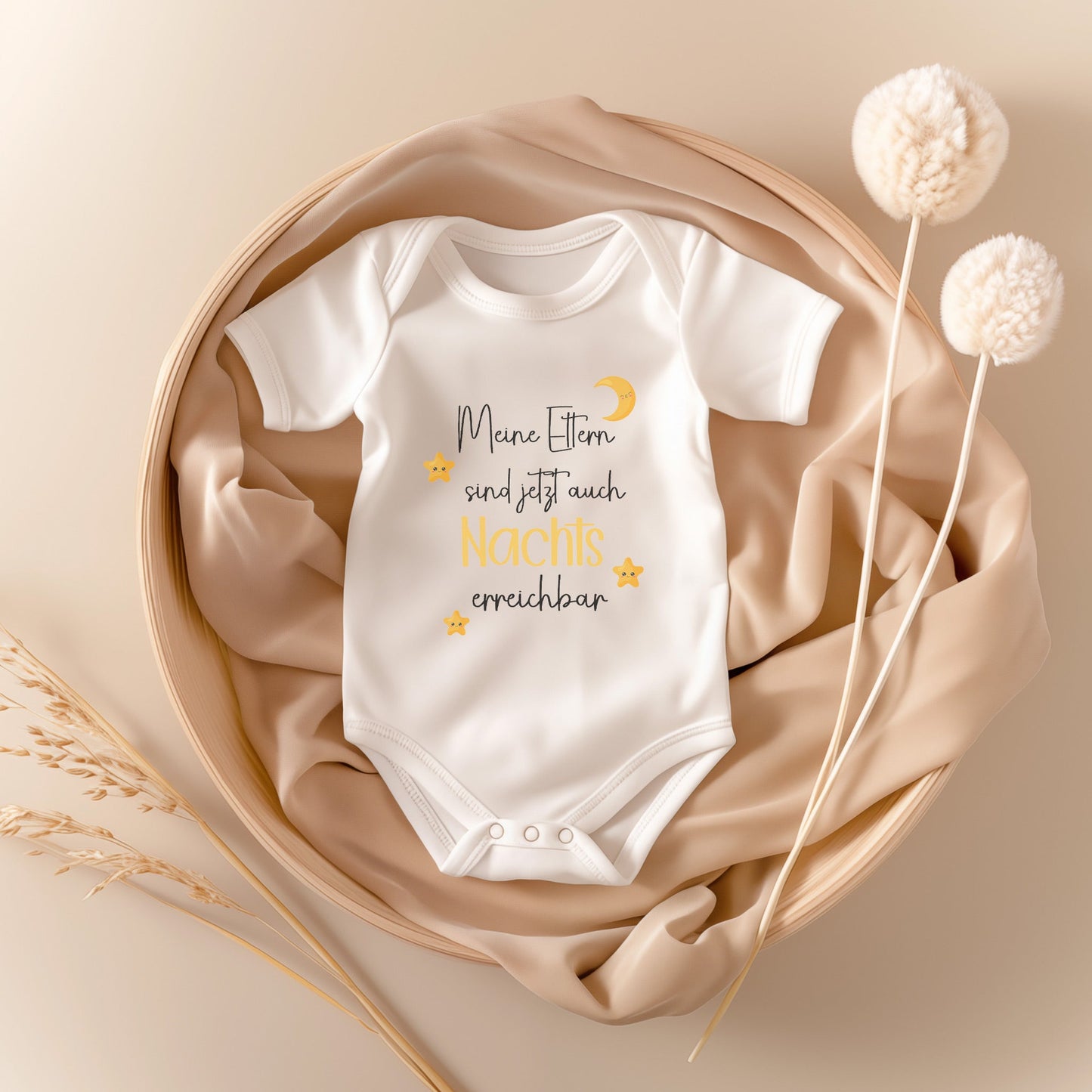 Unisex Babybody Lustig Kurzarm BIO-Baumwolle Weiss Strampler Babyparty Geschenk Babshower Schlupfkragen Weicher Einteiler für Neugeborene Babys-Baby Body-22Feels