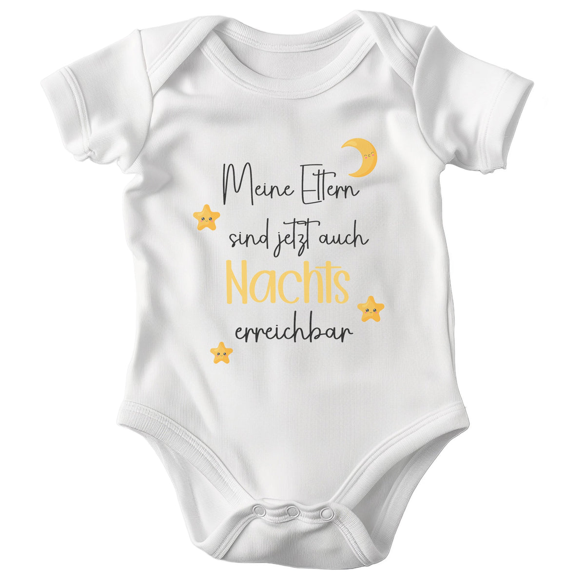 Unisex Babybody Lustig Kurzarm BIO-Baumwolle Weiss Strampler Babyparty Geschenk Babshower Schlupfkragen Weicher Einteiler für Neugeborene Babys-Baby Body-22Feels
