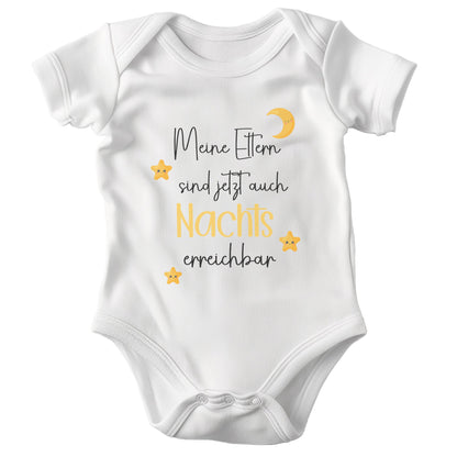 Unisex Babybody Lustig Kurzarm BIO-Baumwolle Weiss Strampler Babyparty Geschenk Babshower Schlupfkragen Weicher Einteiler für Neugeborene Babys-Baby Body-22Feels