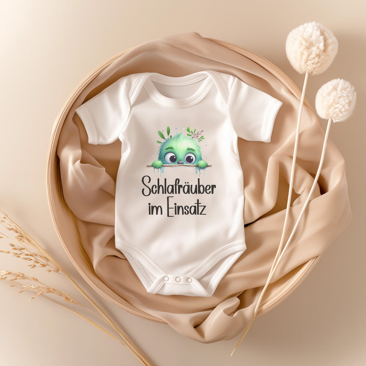 Unisex Babybody Kurzarm BIO-Baumwolle Weiss Strampler Babyparty Geschenk Babshower Schlupfkragen Weicher Einteiler für Neugeborene Babys-Baby Body-22Feels