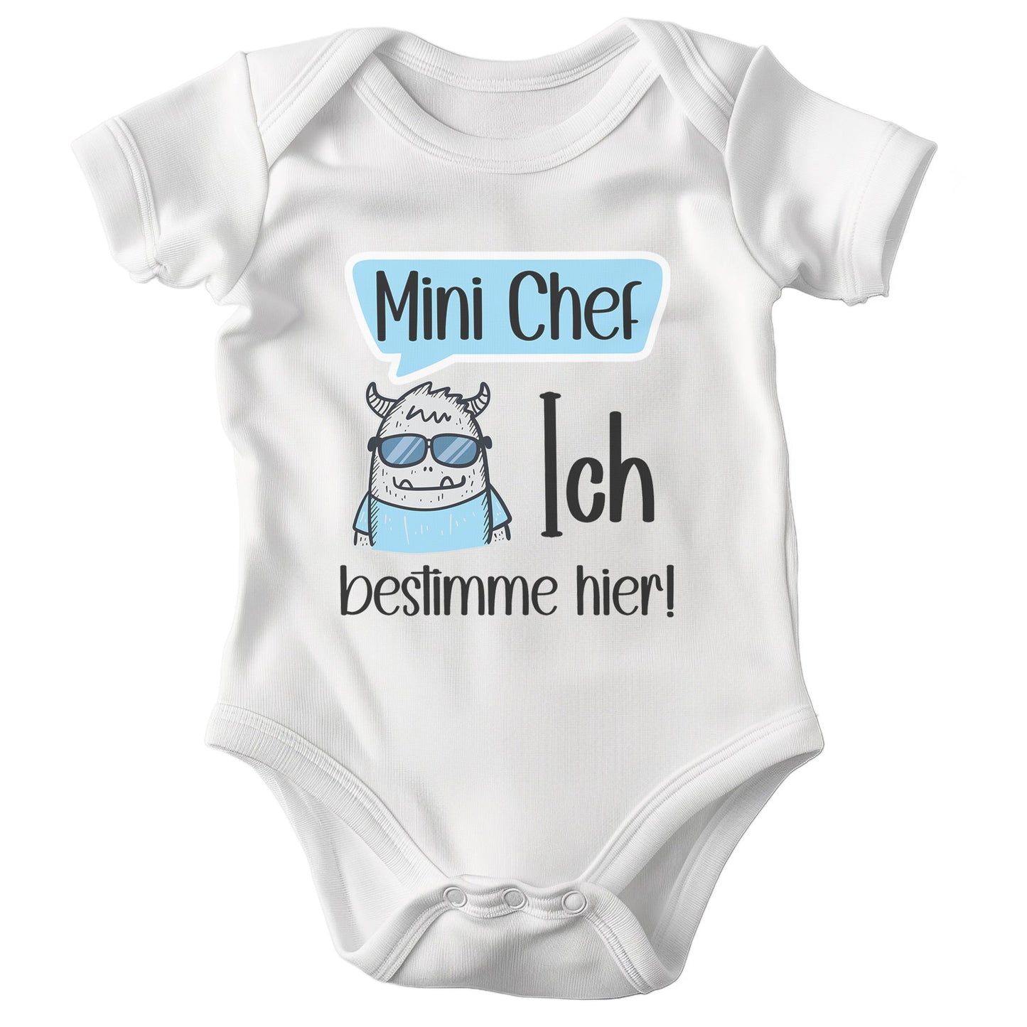 Unisex Babybody Kurzarm BIO-Baumwolle Weiss Strampler Babyparty Geschenk Babshower Schlupfkragen Weicher Einteiler für Neugeborene Babys-Baby Body-22Feels