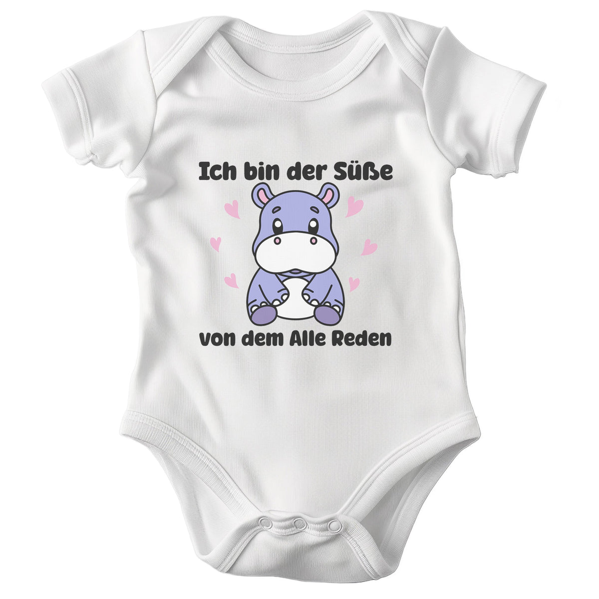 Jungs Babybody Der Süße Kurzarm BIO-Baumwolle Weiss Strampler Babyparty Geschenk Babshower Schlupfkragen Weicher Einteiler für Neugeborene Babys-Baby Body-22Feels