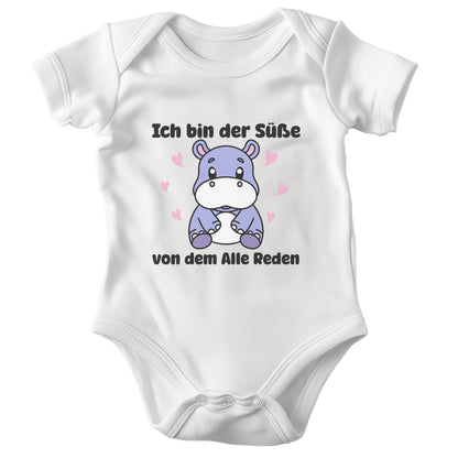 Jungs Babybody Der Süße Kurzarm BIO-Baumwolle Weiss Strampler Babyparty Geschenk Babshower Schlupfkragen Weicher Einteiler für Neugeborene Babys-Baby Body-22Feels