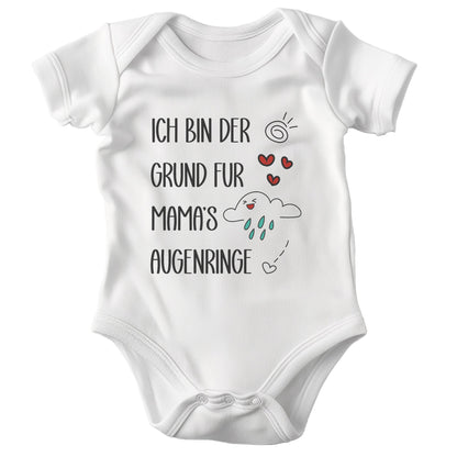 Unisex Babybody Kurzarm BIO-Baumwolle Weiss Strampler Babyparty Geschenk Babshower Schlupfkragen Weicher Einteiler für Neugeborene Babys-Baby Body-22Feels
