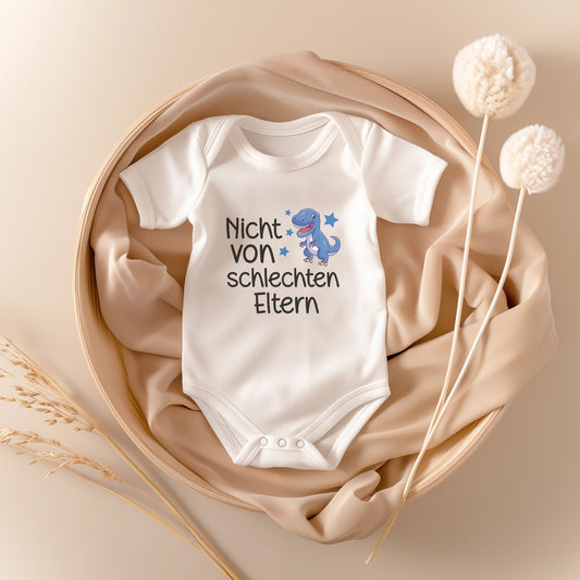 Junge Babybody Kurzarm BIO-Baumwolle Weiss Strampler Babyparty Geschenk Babshower Schlupfkragen Weicher Einteiler für Neugeborene Babys-Baby Body-22Feels