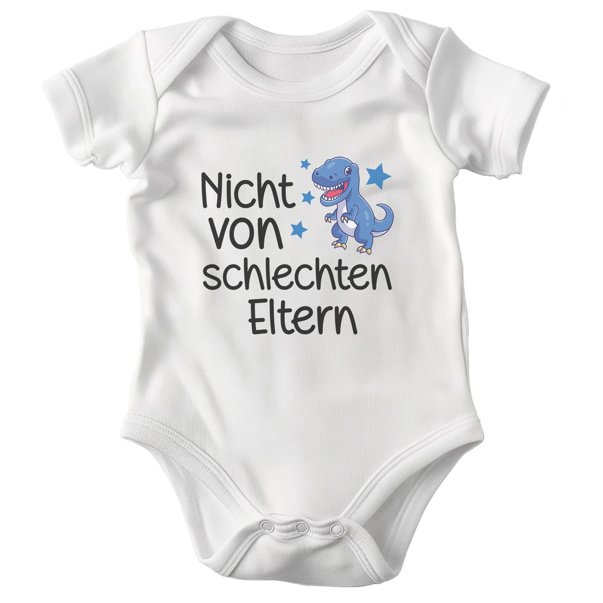 Junge Babybody Kurzarm BIO-Baumwolle Weiss Strampler Babyparty Geschenk Babshower Schlupfkragen Weicher Einteiler für Neugeborene Babys-Baby Body-22Feels