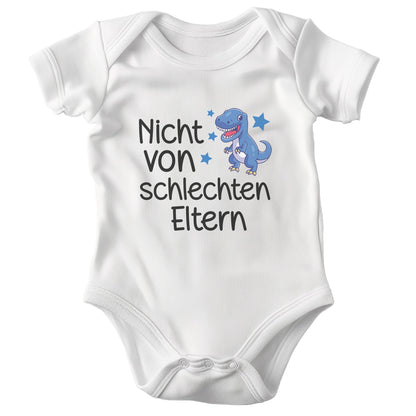 Junge Babybody Kurzarm BIO-Baumwolle Weiss Strampler Babyparty Geschenk Babshower Schlupfkragen Weicher Einteiler für Neugeborene Babys-Baby Body-22Feels