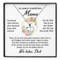 22Feels® An Unsere Mama Geschenk Muttertag Geburtstag Frauen Schmuck Silber 925/000 Herz Halskette Valentinstag mit Karte Mutter Weihnachten Damen Collier Eltern-Schmuck mit Botschaftskarte - Herz21-22Feels