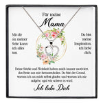 22Feels® Für Meine Mama Geschenk Muttertag Geburtstag Silber 925/000 Herz Halskette Valentinstag Frauen Schmuck mit Karte Mutter Weihnachten Damen Collier Eltern-Schmuck mit Botschaftskarte - Herz21-22Feels