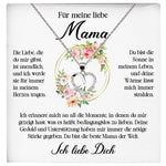 22Feels® Liebe Mama Geschenk Muttertag Geburtstag Silber 925/000 Herz Halskette Valentinstag Frauen Schmuck mit Karte Mutter Weihnachten Damen Collier Eltern-Schmuck mit Botschaftskarte - Herz21-22Feels