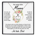 22Feels® Liebe Mama Geschenk Muttertag Geburtstag Silber 925/000 Herz Halskette Valentinstag Frauen Schmuck mit Karte Mutter Weihnachten Damen Collier Eltern-Schmuck mit Botschaftskarte - Herz21-22Feels