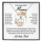 22Feels® Liebe Mama Geschenk Muttertag Geburtstag Silber 925/000 Herz Halskette Valentinstag Frauen Schmuck mit Karte Mutter Weihnachten Damen Collier Eltern-Schmuck mit Botschaftskarte - Herz21-22Feels
