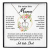 22Feels® Liebe Mama Geschenk Muttertag Geburtstag Silber 925/000 Herz Halskette Valentinstag Frauen Schmuck mit Karte Mutter Weihnachten Damen Collier Eltern-Schmuck mit Botschaftskarte - Herz21-22Feels