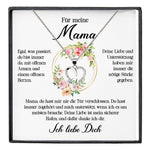 22Feels® Für Meine Mama Geschenk Muttertag Geburtstag Silber 925/000 Herz Halskette Valentinstag Frauen Schmuck mit Karte Mutter Weihnachten Damen Collier Eltern-Schmuck mit Botschaftskarte - Herz21-22Feels