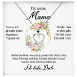 22Feels® Für Meine Mama Geschenk Muttertag Geburtstag Silber 925/000 Herz Halskette Valentinstag Frauen Schmuck mit Karte Mutter Weihnachten Damen Collier Eltern-Schmuck mit Botschaftskarte - Herz21-22Feels