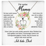 22Feels® Für Meine Mama Geschenk Muttertag Geburtstag Silber 925/000 Herz Halskette Valentinstag Frauen Schmuck mit Karte Mutter Weihnachten Damen Collier Eltern-Schmuck mit Botschaftskarte - Herz21-22Feels