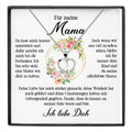 22Feels® Für Meine Mama Geschenk Muttertag Geburtstag Silber 925/000 Herz Halskette Valentinstag Frauen Schmuck mit Karte Mutter Weihnachten Damen Collier Eltern-Schmuck mit Botschaftskarte - Herz21-22Feels