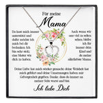 22Feels® Für Meine Mama Geschenk Muttertag Geburtstag Silber 925/000 Herz Halskette Valentinstag Frauen Schmuck mit Karte Mutter Weihnachten Damen Collier Eltern-Schmuck mit Botschaftskarte - Herz21-22Feels