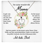 22Feels® Wundervolle Mama Geschenk Muttertag Geburtstag Silber 925/000 Herz Halskette Valentinstag Frauen Schmuck mit Karte Mutter Weihnachten Damen Collier Eltern-Schmuck mit Botschaftskarte - Herz21-22Feels