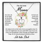 22Feels® Beste Mama Geschenk Muttertag Geburtstag Silber 925/000 Herz Halskette Valentinstag Frauen Schmuck mit Karte Mutter Weihnachten Damen Collier Eltern-Schmuck mit Botschaftskarte - Herz21-22Feels