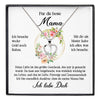 22Feels® Beste Mama Geschenk Muttertag Geburtstag Silber 925/000 Herz Halskette Valentinstag Frauen Schmuck mit Karte Mutter Weihnachten Damen Collier Eltern-Schmuck mit Botschaftskarte - Herz21-22Feels