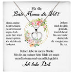 22Feels® Beste Mama der Welt Geschenk Muttertag Geburtstag Silber 925/000 Herz Halskette Valentinstag Frauen Schmuck mit Karte Mutter Weihnachten Damen Collier Eltern-Schmuck mit Botschaftskarte - Herz21-22Feels