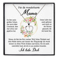 22Feels® Wunderbarste Mama Geschenk Muttertag Geburtstag Silber 925/000 Herz Halskette Valentinstag Frauen Schmuck mit Karte Mutter Weihnachten Damen Collier Eltern-Schmuck mit Botschaftskarte - Herz21-22Feels