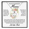 22Feels® Wunderbarste Mama Geschenk Muttertag Geburtstag Silber 925/000 Herz Halskette Valentinstag Frauen Schmuck mit Karte Mutter Weihnachten Damen Collier Eltern-Schmuck mit Botschaftskarte - Herz21-22Feels