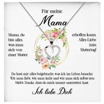 22Feels® Für Meine Mama Geschenk Muttertag Geburtstag Silber 925/000 Herz Halskette Valentinstag Frauen Schmuck mit Karte Mutter Weihnachten Damen Collier Eltern-Schmuck mit Botschaftskarte - Herz21-22Feels