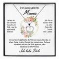 22Feels® Geliebte Mama Geschenk Muttertag Geburtstag Silber 925/000 Herz Halskette Valentinstag Frauen Schmuck mit Karte Mutter Weihnachten Damen Collier Eltern-Schmuck mit Botschaftskarte - Herz21-22Feels