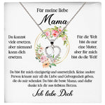 22Feels® Liebe Mama Geschenk Muttertag Geburtstag Silber 925/000 Herz Halskette Valentinstag Frauen Schmuck mit Karte Mutter Weihnachten Damen Collier Eltern-Schmuck mit Botschaftskarte - Herz21-22Feels