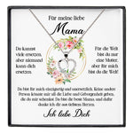 22Feels® Liebe Mama Geschenk Muttertag Geburtstag Silber 925/000 Herz Halskette Valentinstag Frauen Schmuck mit Karte Mutter Weihnachten Damen Collier Eltern-Schmuck mit Botschaftskarte - Herz21-22Feels