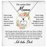 22Feels® Liebe Mama Geschenk Muttertag Geburtstag Silber 925/000 Herz Halskette Valentinstag Frauen Schmuck mit Karte Mutter Weihnachten Damen Collier Eltern-Schmuck mit Botschaftskarte - Herz21-22Feels