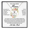 22Feels® Liebste Mama Geschenk Muttertag Geburtstag Silber 925/000 Herz Halskette Valentinstag Frauen Schmuck mit Karte Mutter Weihnachten Damen Collier Eltern-Schmuck mit Botschaftskarte - Herz21-22Feels