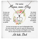 22Feels® Mama Geschenk Muttertag Geburtstag Silber 925/000 Herz Halskette Valentinstag Frauen Schmuck mit Karte Mutter Weihnachten Damen Collier Eltern-Schmuck mit Botschaftskarte - Herz21-22Feels