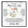 22Feels® Mama Geschenk Muttertag Geburtstag Silber 925/000 Herz Halskette Valentinstag Frauen Schmuck mit Karte Mutter Weihnachten Damen Collier Eltern-Schmuck mit Botschaftskarte - Herz21-22Feels