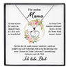 22Feels® Mama Geschenk Muttertag Geburtstag Silber 925/000 Herz Halskette Valentinstag Frauen Schmuck mit Karte Mutter Weihnachten Damen Collier Eltern-Schmuck mit Botschaftskarte - Herz21-22Feels